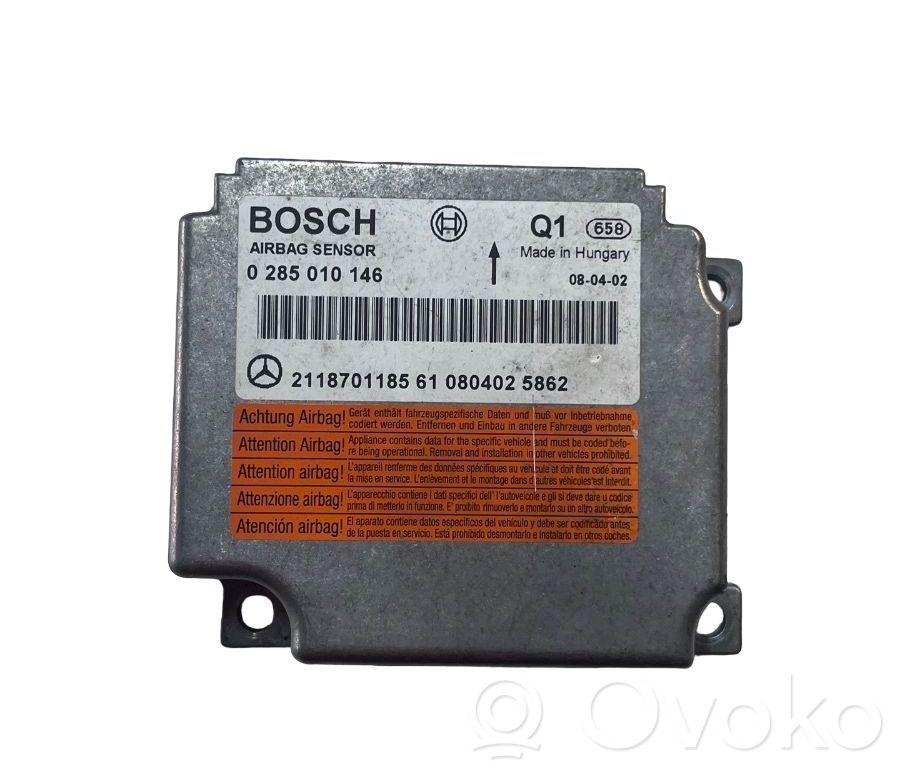 Airbag control unit/module   0285010146