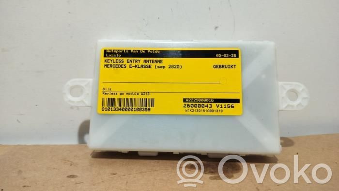 Mercedes-Benz E W213 Antena systemu bezkluczykowego 