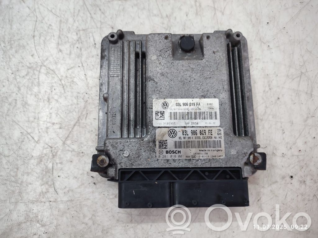 Engine control unit/module   03L906019FE