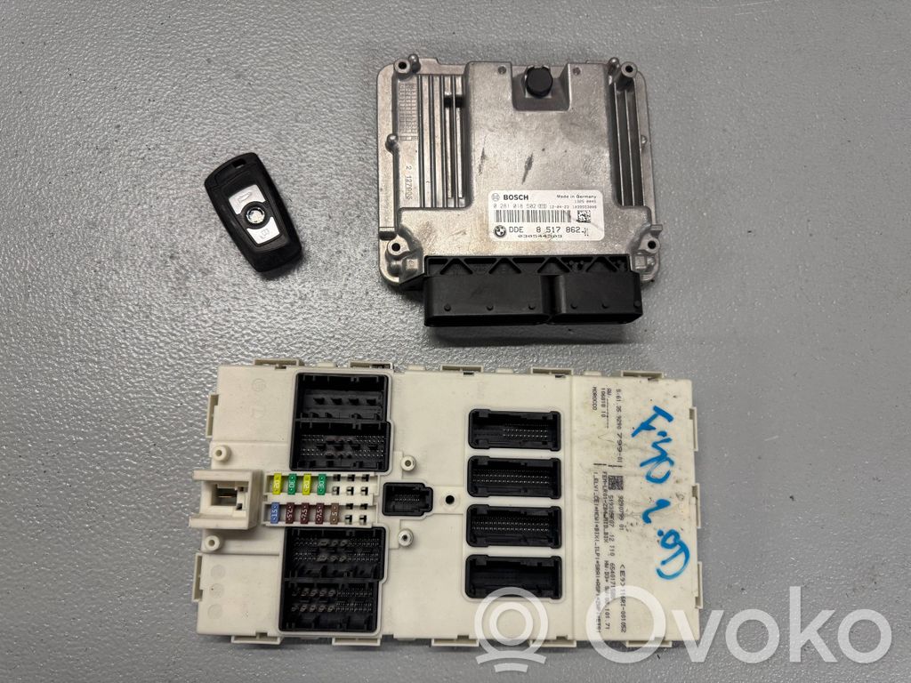 BMW 3 F30 F35 F31 Komputer / Sterownik ECU i komplet kluczy 