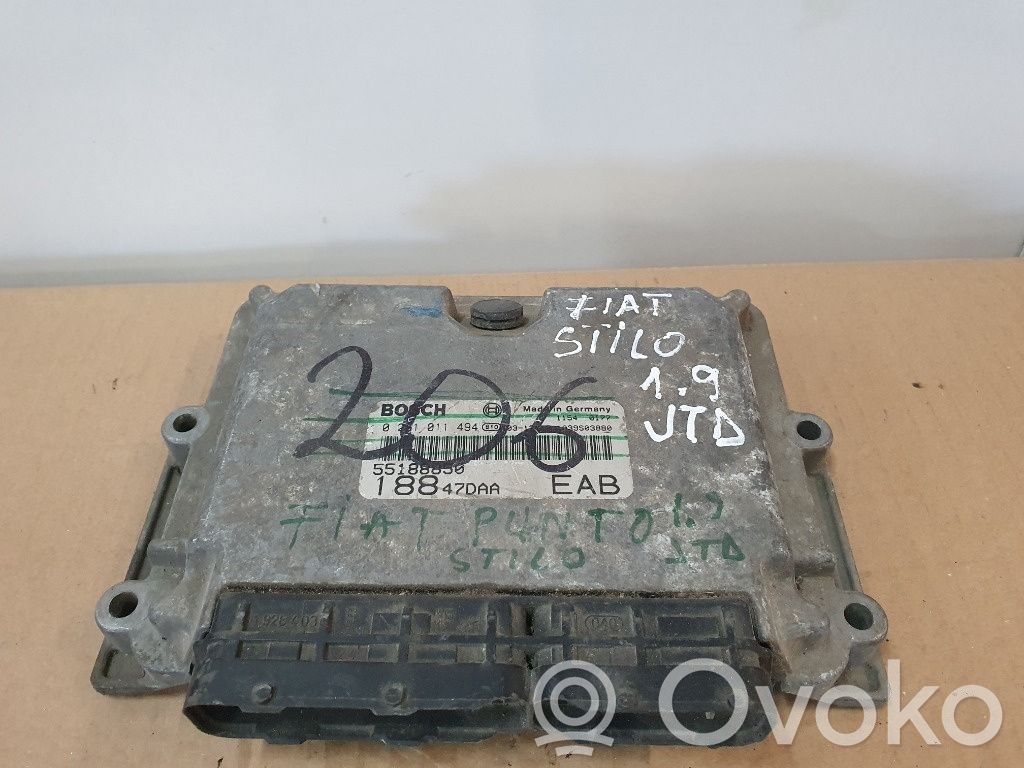 Fiat Punto (188) Engine control unit/module ECU 