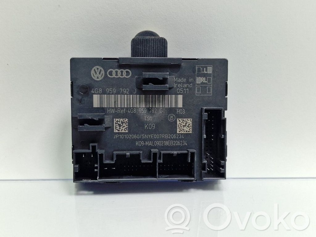 Unité de commande module de porte   4G8959792J,4G8959792J