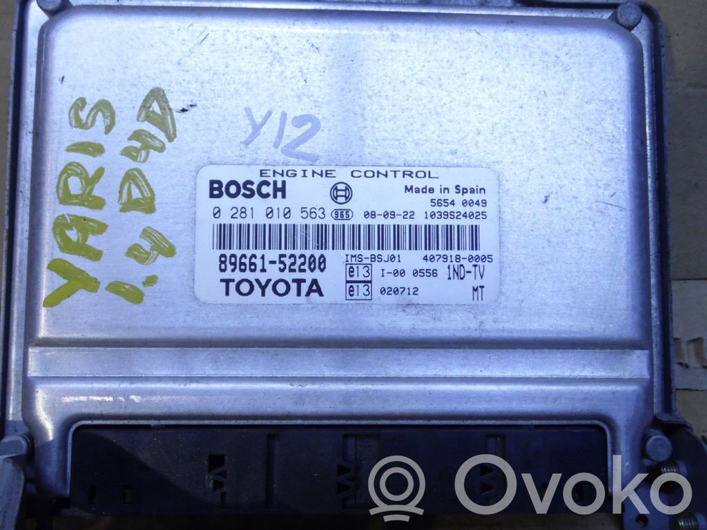 Toyota Yaris Engine control unit/module 