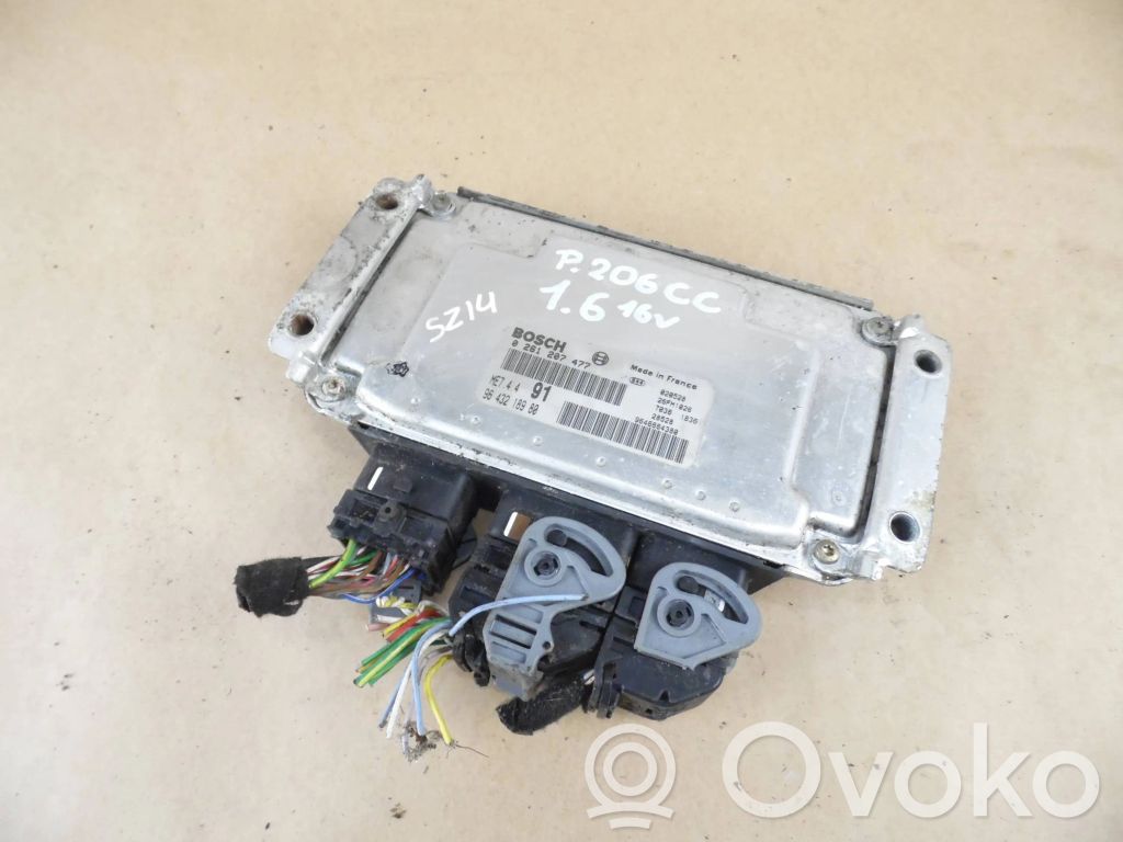 Engine control unit/module   9646664380,0261207477,9643218980
