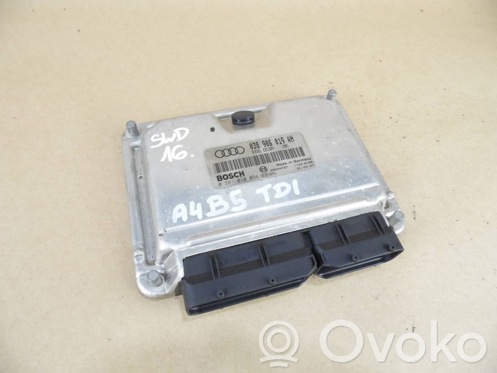 Engine control unit/module   038906019AN,28SA4597,0281010094