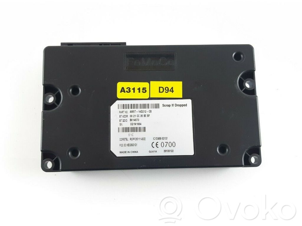 Ford B-MAX Bluetooth control unit module 
