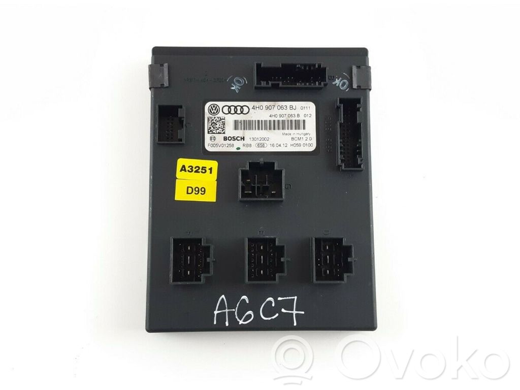 Audi A6 S6 C7 4G Komforto modulis 