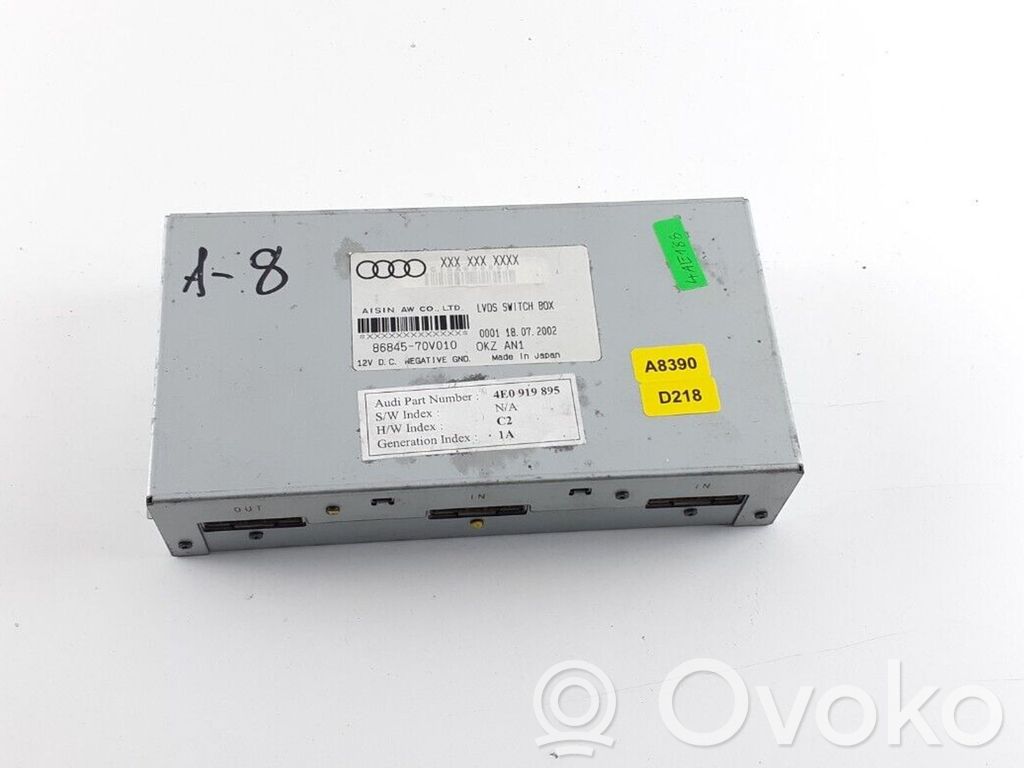 Audi A8 S8 D3 4E GPS navigation control unit/module 