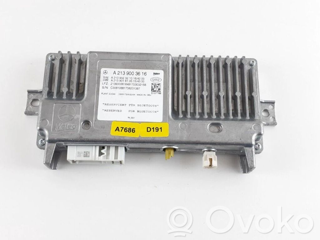 Mercedes-Benz E W213 Camera control unit module 