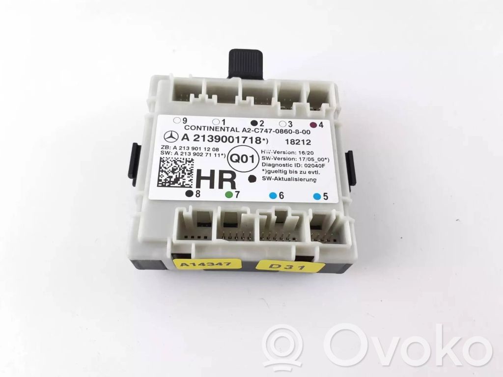 Mercedes-Benz E W213 Door control unit/module 