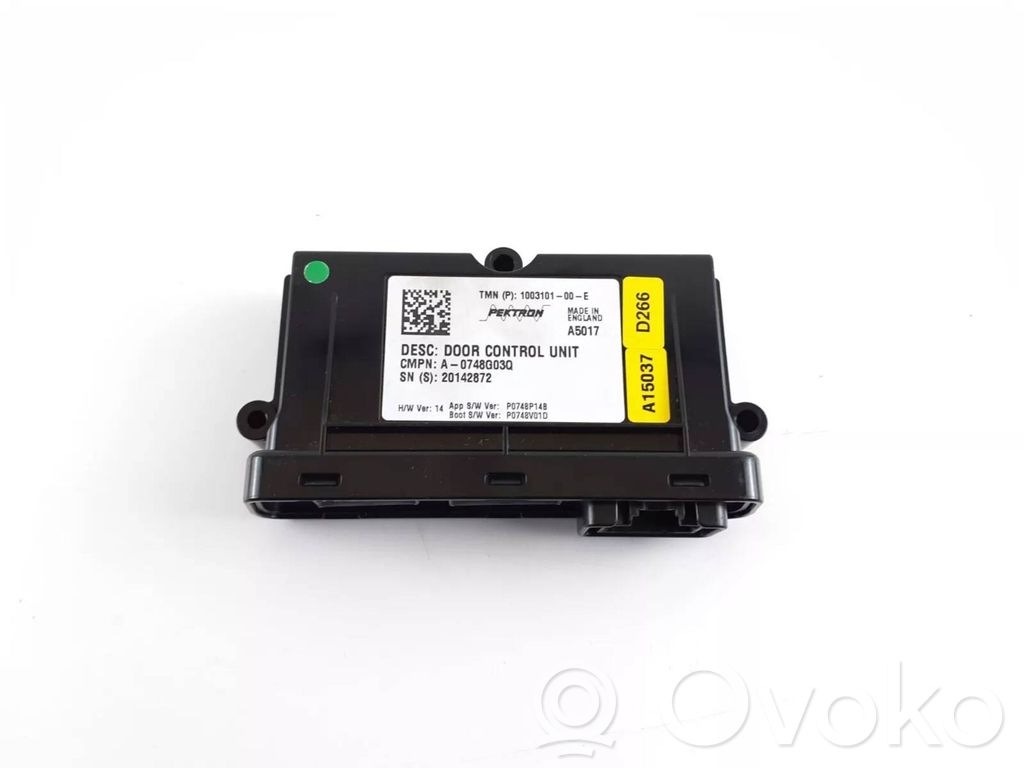 Tesla Model S Unidad de control/módulo de la puerta 