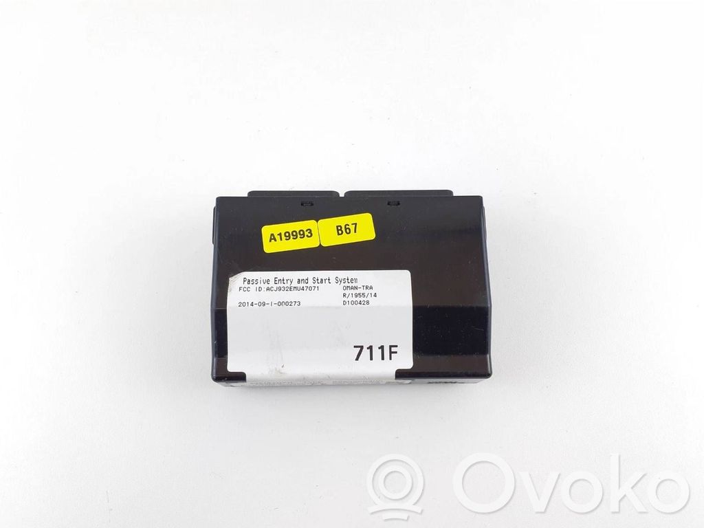 Isuzu D-Max Keyless (KESSY) go control unit/module 