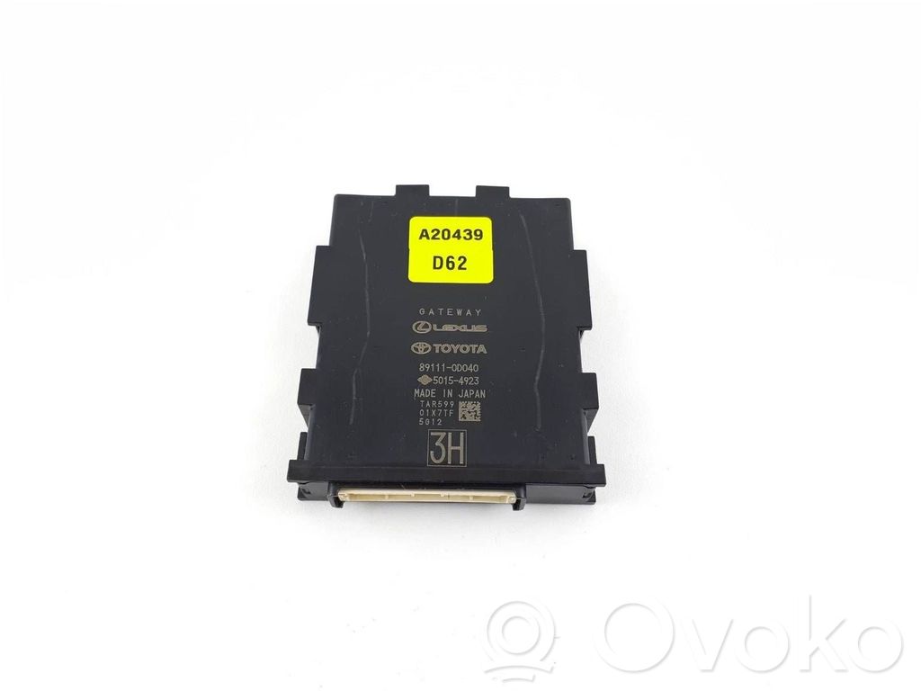Toyota Yaris Cross Gateway control module 