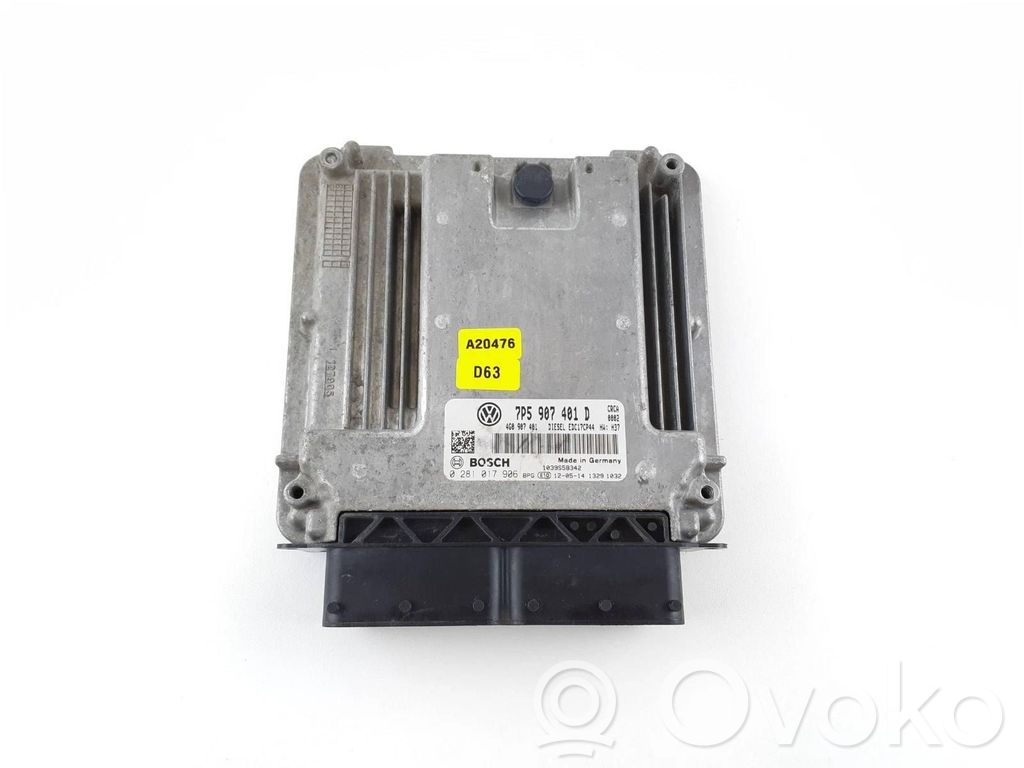 Engine control unit/module   7P5907401D,0281017906