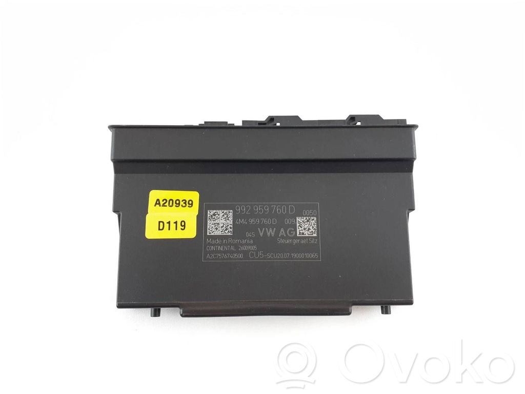 Porsche Cayenne (9Y0 9Y3) Module de commande de siège 