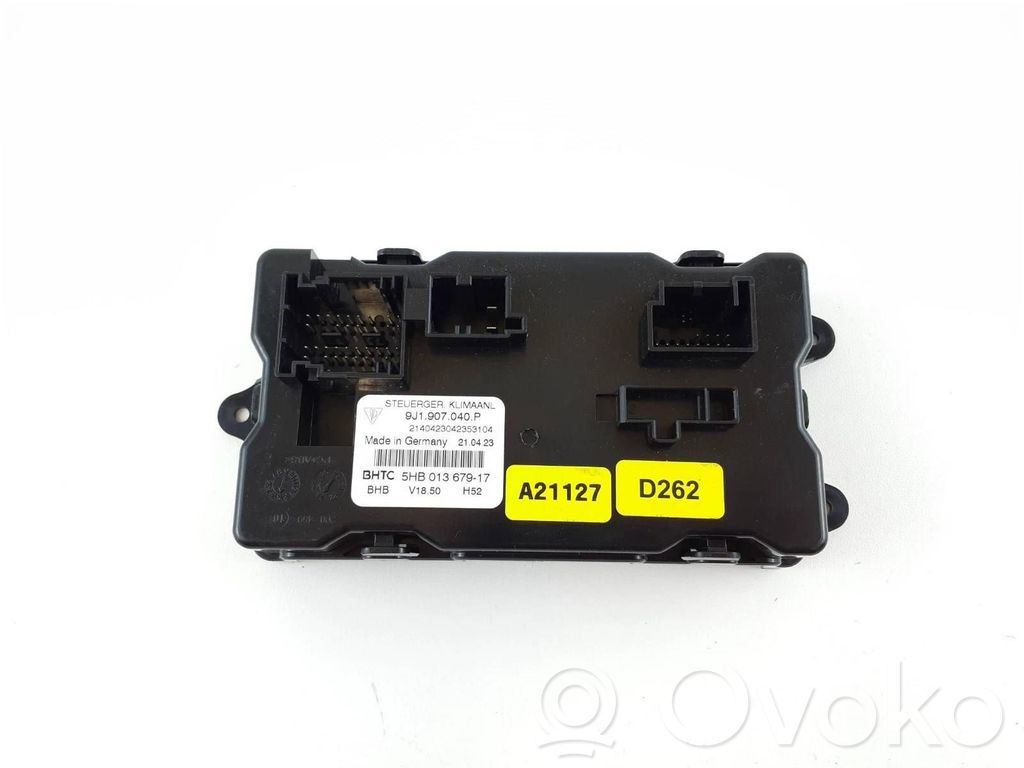 Porsche Taycan 9J1 Unidad de control/módulo del aire acondicionado 
