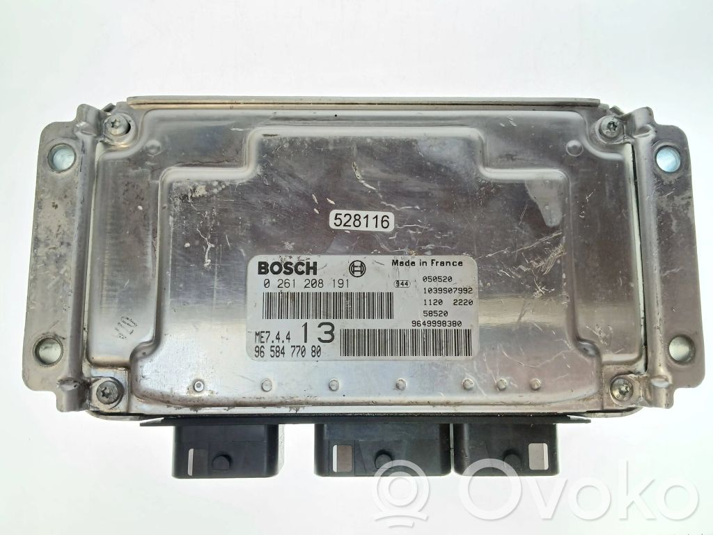 Peugeot 1007 Engine control unit/module 