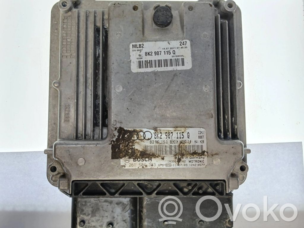 Engine control unit/module   8K2907115Q,8K2907115D,0261S04383