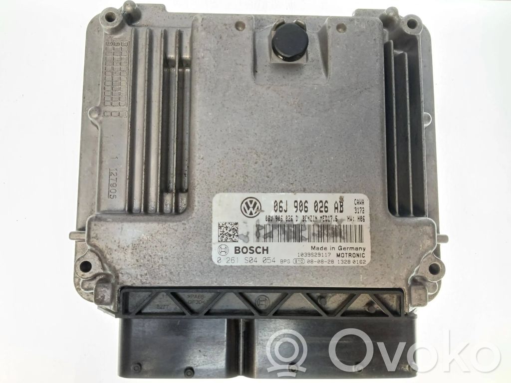 Engine control unit/module   06J906026AB,06J906026D,0261S04054