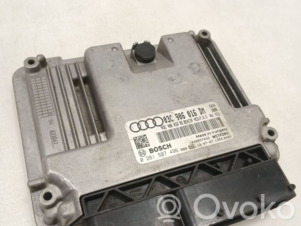 Unidad de control/módulo del motor   03C906016DM,03C906016BG,0261S07496