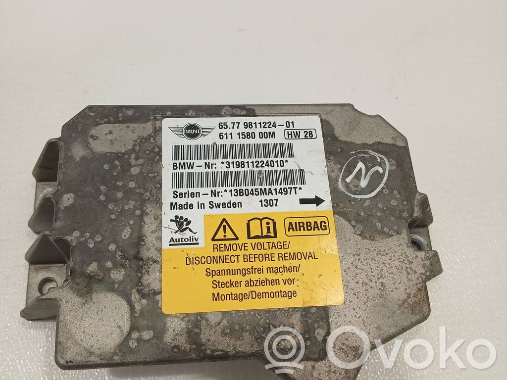 Mini Cooper Countryman R60 Airbag control unit/module 