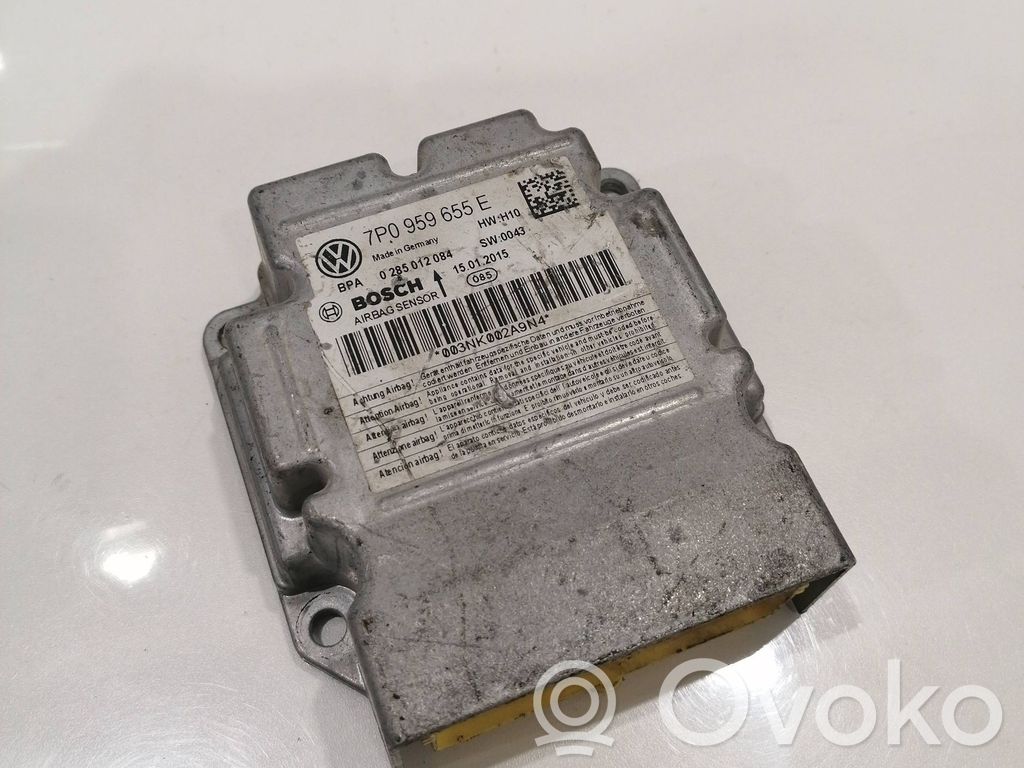 Airbag control unit/module   7P0959655E,0285012084