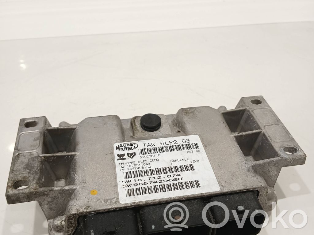 Engine control unit/module   9657429680,9647498180,16712074