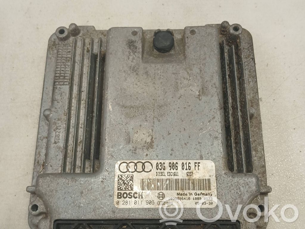 Engine control unit/module   03G906016FF,1039S06416,0281011905