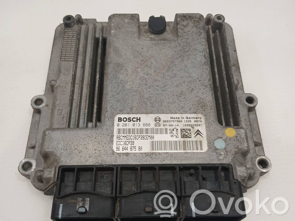 Engine control unit/module   9664487580,9663757980,0281013666