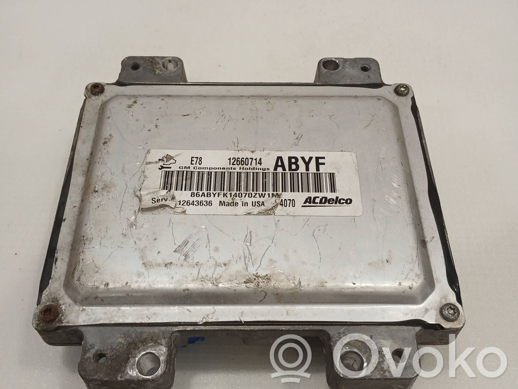 Opel Astra J Engine control unit/module 