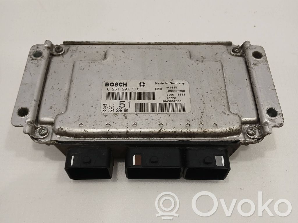 Engine control unit/module   9653492680,0261207318,9643897580