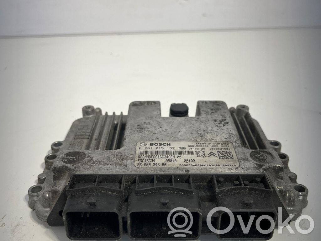 Peugeot Bipper Engine control unit/module 