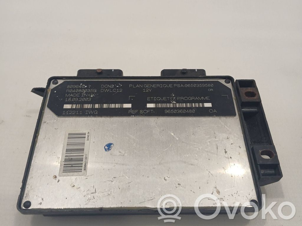 Citroen Berlingo Engine control unit/module 