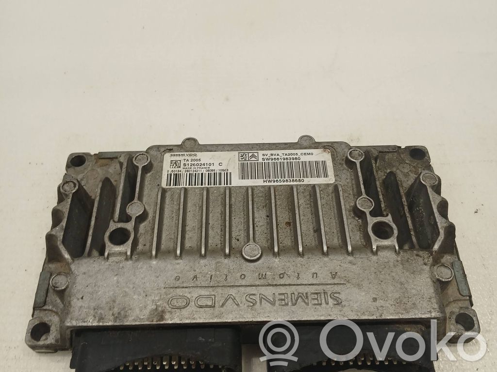 Engine control unit/module   9661983980,S126024101C,W9659838680