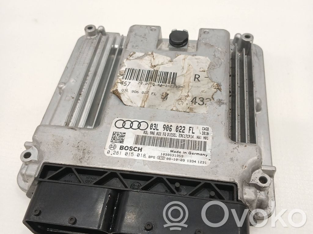 Engine control unit/module   03L906022FL,03L906022FG,0281015018