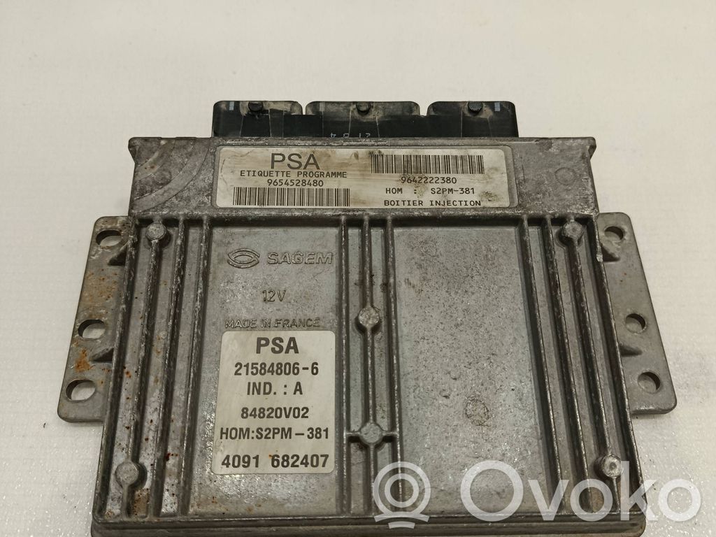 Engine control unit/module   9642222380,9654528480,215848066