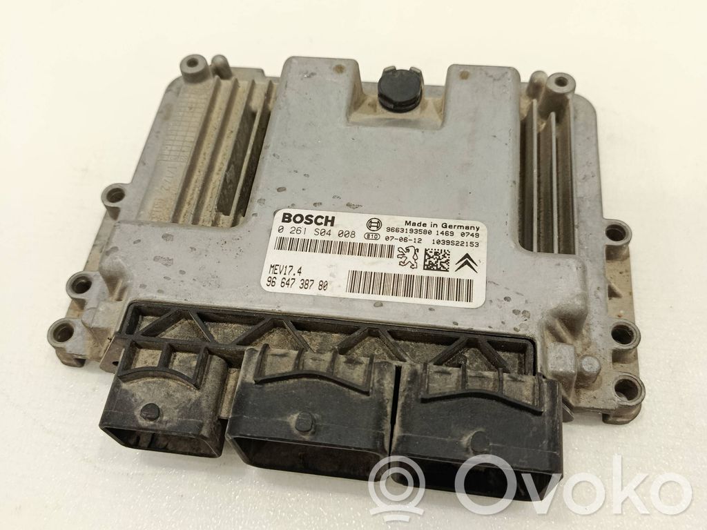 Peugeot 207 Engine control unit/module 