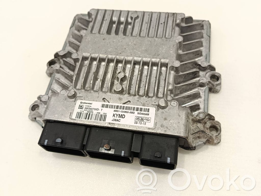 Engine control unit/module   8M5112A650AMD,SID803AM,5WS40735DT