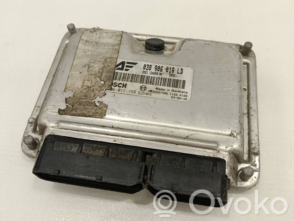 Engine control unit/module   038906019LD,0281011198,3M2112A650AA,1039S01486