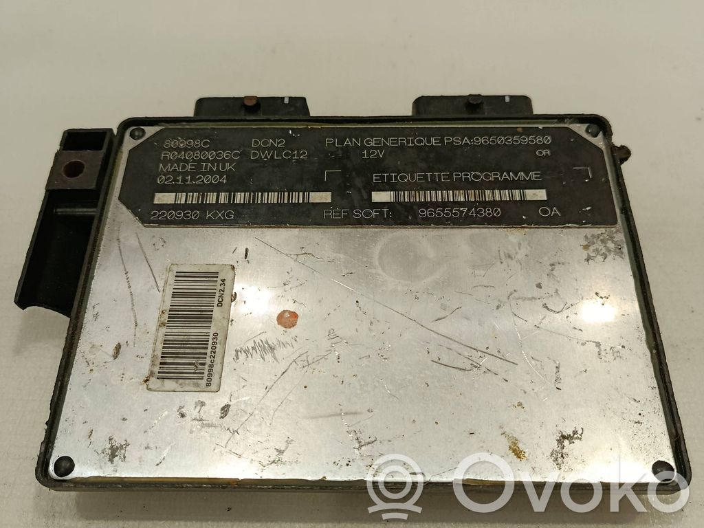Citroen Berlingo Engine control unit/module 