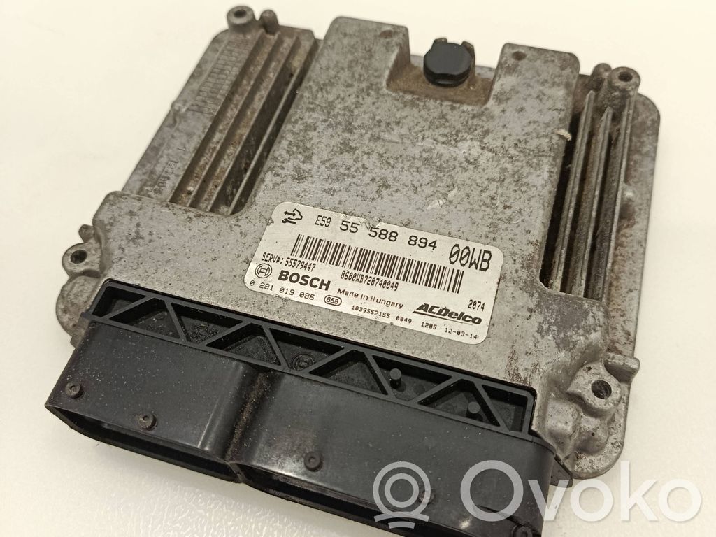Engine control unit/module   55588894,55579447,0281019086