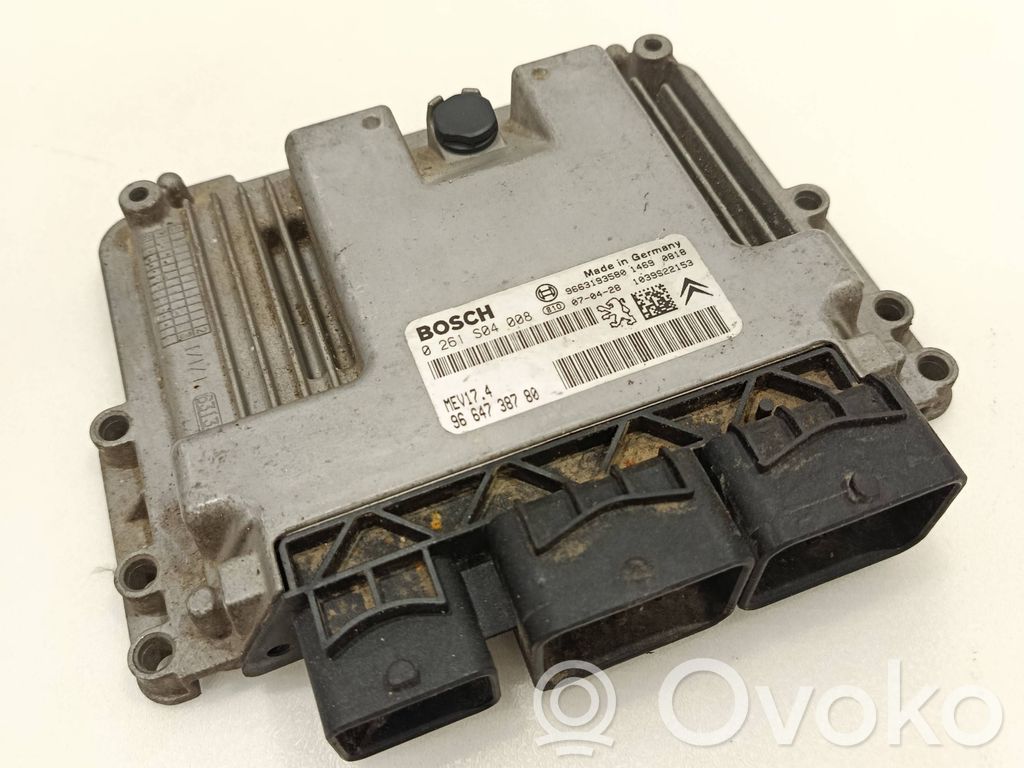 Engine control unit/module   9664738780,9663193580,0261S04008