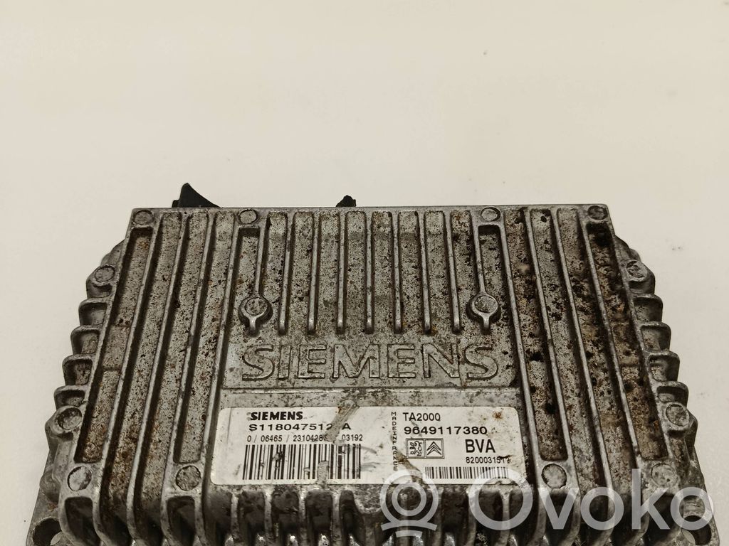 Engine control unit/module   S118047512A,9649117380