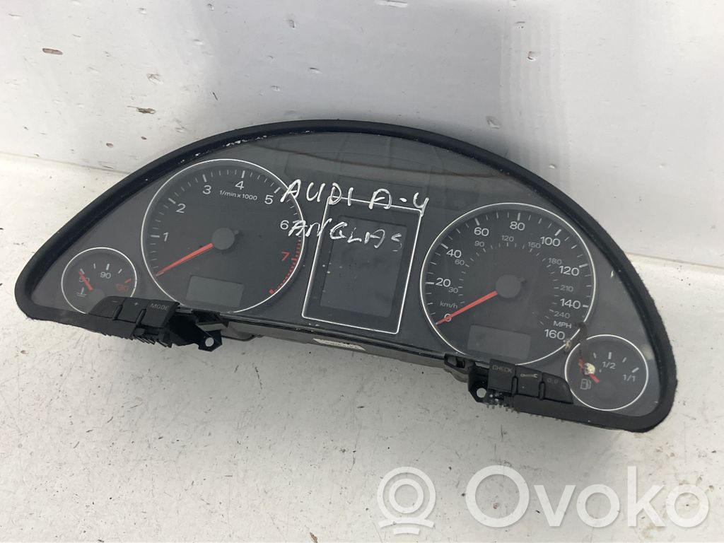 Audi A4 S4 B7 8E 8H Vitezometru (grup de instrumente) 