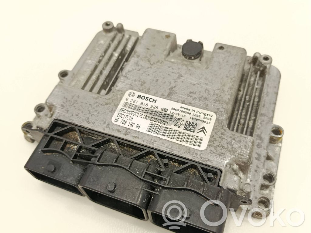 Engine control unit/module   9678818280,9666729580,0281018228