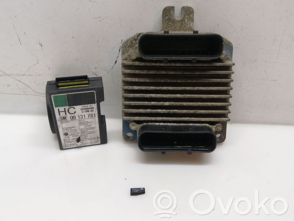 Opel Zafira A Juego de cerradura y set ECU del motor 