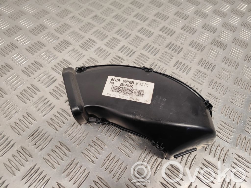 Citroen DS5 Cabin air duct channel 