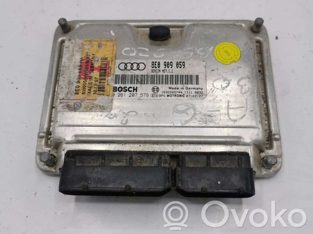 Engine control unit/module   8E0909059,0261207579