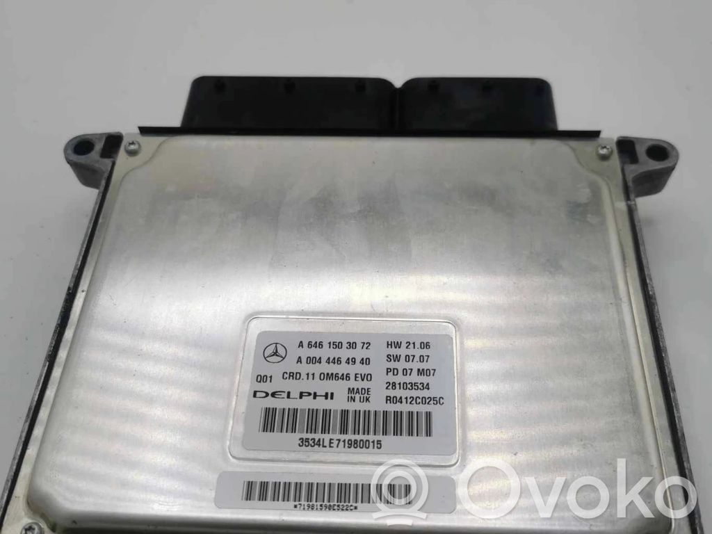 Mercedes-Benz C W204 Engine control unit/module 