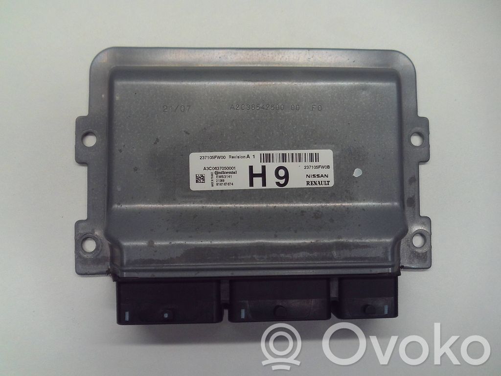 Engine control unit/module   237105FW00,816167674,A3C0637050001,237105FW0B